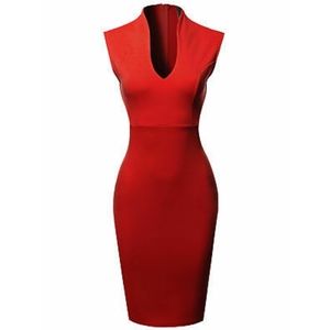 3 for $30 - Sleeveless Midi V-neckline Dress